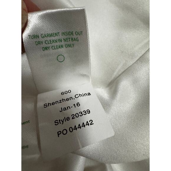 LILLY PULITZER Colby Tunic Dress in Gold Metallic Floral Silk Chiffon Size 4 - Picture 6 of 7